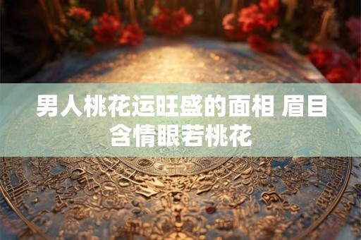 男人桃花运旺盛的面相 眉目含情眼若桃花