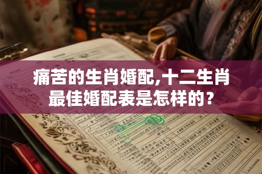 痛苦的生肖婚配,十二生肖最佳婚配表是怎样的？