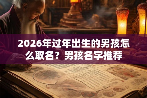 2026年过年出生的男孩怎么取名？男孩名字推荐