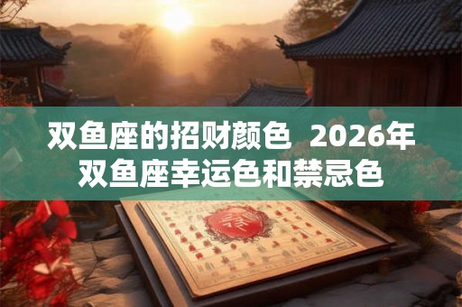 双鱼座的招财颜色  2026年双鱼座幸运色和禁忌色