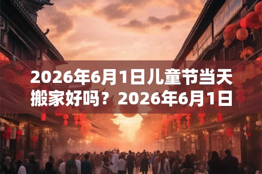 2026年6月1日儿童节当天搬家好吗？2026年6月1日黄历内容