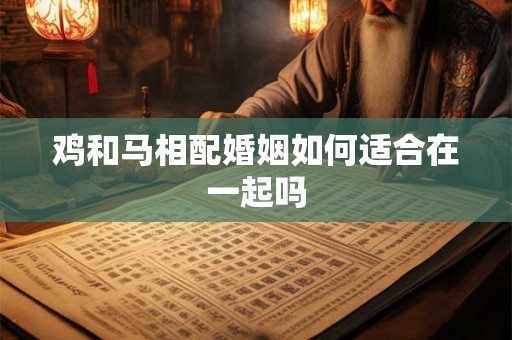 鸡和马相配婚姻如何适合在一起吗