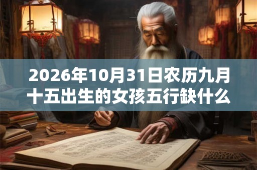 2026年10月31日农历九月十五出生的女孩五行缺什么
