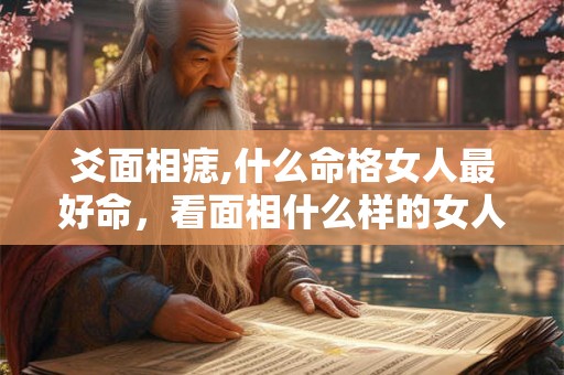 爻面相痣,什么命格女人最好命，看面相什么样的女人好