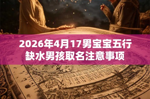 2026年4月17男宝宝五行缺水男孩取名注意事项