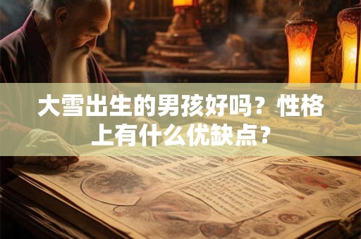 大雪出生的男孩好吗？性格上有什么优缺点？