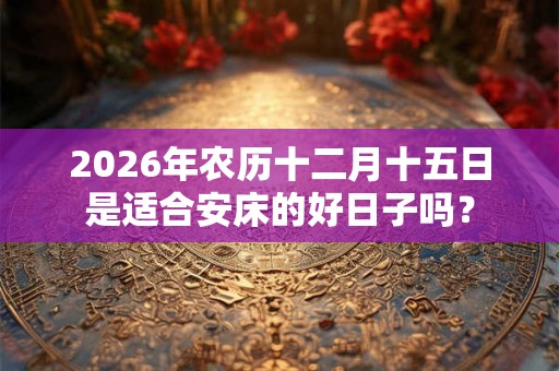 2026年农历十二月十五日是适合安床的好日子吗？