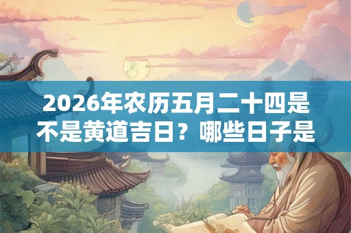 2026年农历五月二十四是不是黄道吉日？哪些日子是吉日？