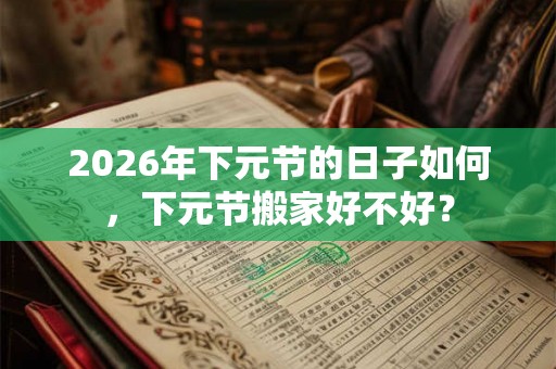 2026年下元节的日子如何，下元节搬家好不好？