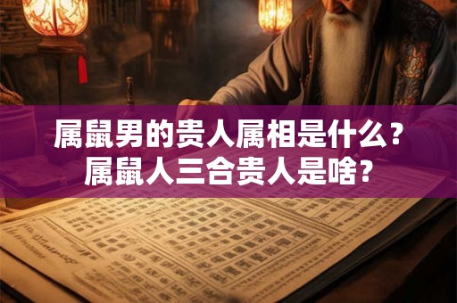 属鼠男的贵人属相是什么?属鼠人三合贵人是啥? 属鼠男的贵人属相是什么?属鼠人三合贵人是啥?