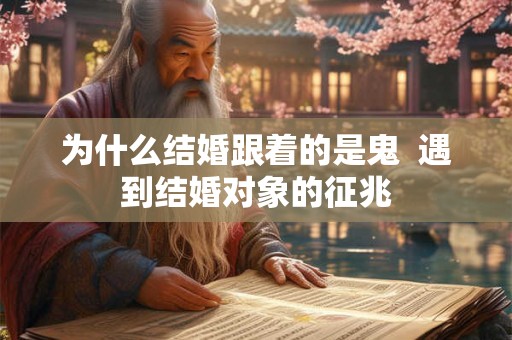 为什么结婚跟着的是鬼  遇到结婚对象的征兆
