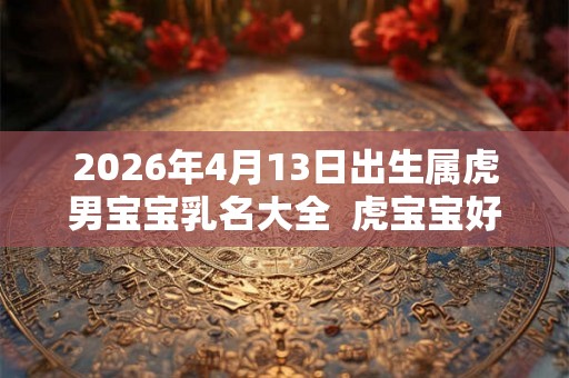 2026年4月13日出生属虎男宝宝乳名大全  虎宝宝好听点的乳名
