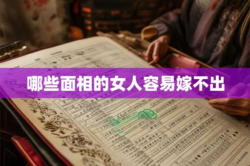 哪些面相的女人容易嫁不出