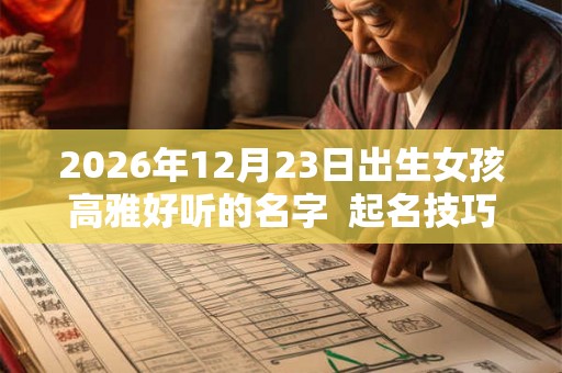 2026年12月23日出生女孩高雅好听的名字 起名技巧分享 2026年12月23日出生女孩高雅好听的名字 起名技巧分享