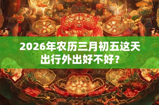 2026年农历三月初五这天出行外出好不好? 2026年农历三月初五这天出行外出好不好?