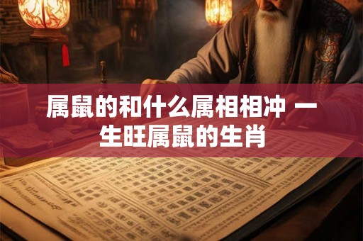属鼠的和什么属相相冲 一生旺属鼠的生肖