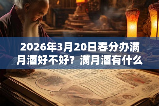 2026年3月20日春分办满月酒好不好？满月酒有什么讲究？