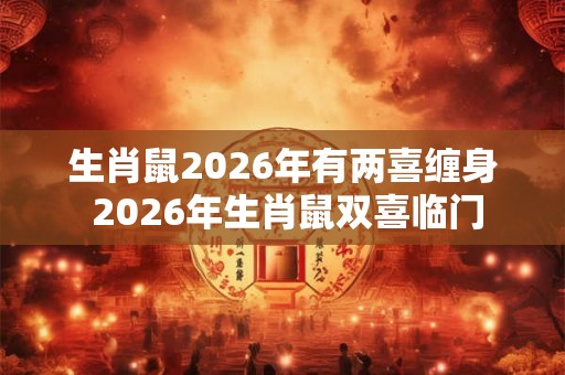 生肖鼠2026年有两喜缠身 2026年生肖鼠双喜临门