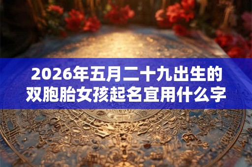 2026年五月二十九出生的双胞胎女孩起名宜用什么字,五行属什么 2026年五月二十九出生的双胞胎女孩起名宜用什么字,五行属什么
