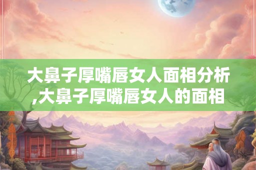 大鼻子厚嘴唇女人面相分析,大鼻子厚嘴唇女人的面相分析