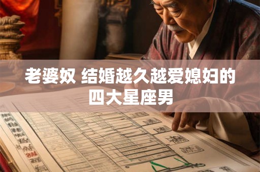 老婆奴 结婚越久越爱媳妇的四大星座男