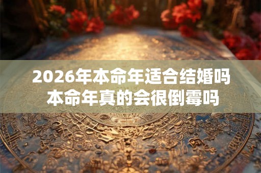 2026年本命年适合结婚吗 本命年真的会很倒霉吗 2026年本命年适合结婚吗 本命年真的会很倒霉吗