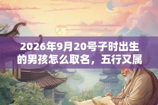 2026年9月20号子时出生的男孩怎么取名，五行又属什么