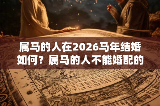 属马的人在2026马年结婚如何？属马的人不能婚配的属相