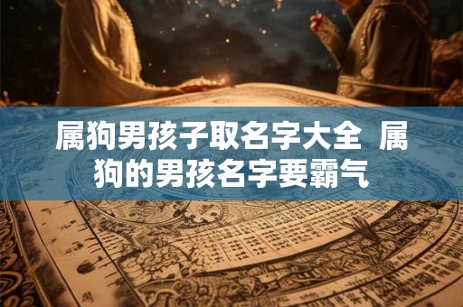 属狗男孩子取名字大全 属狗的男孩名字要霸气 属狗男孩子取名字大全 属狗的男孩名字要霸气