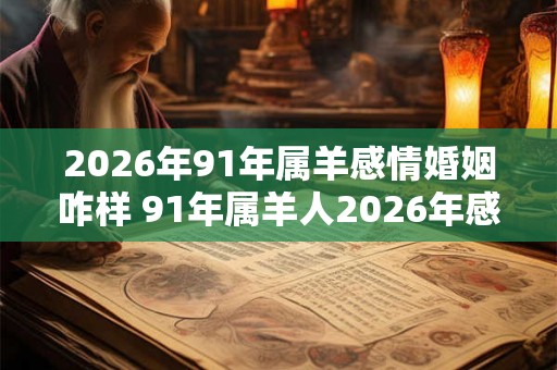 2026年91年属羊感情婚姻咋样 91年属羊人2026年感情运势