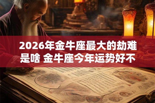 2026年金牛座最大的劫难是啥 金牛座今年运势好不好