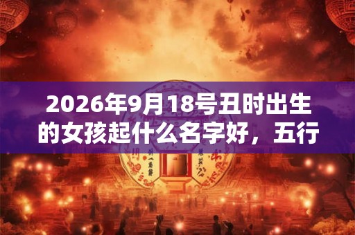 2026年9月18号丑时出生的女孩起什么名字好，五行属什么