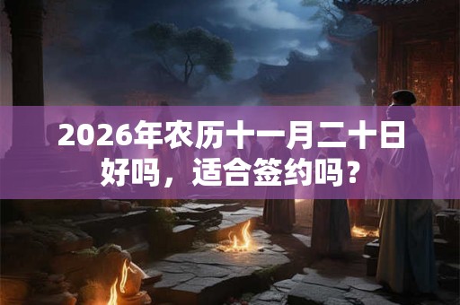 2026年农历十一月二十日好吗，适合签约吗？