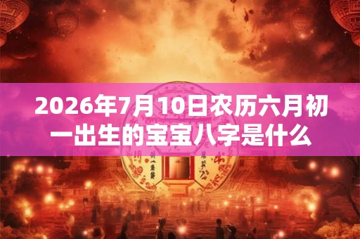 2026年7月10日农历六月初一出生的宝宝八字是什么