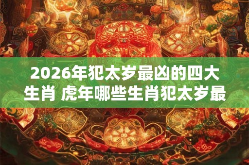 2026年犯太岁最凶的四大生肖 虎年哪些生肖犯太岁最严重