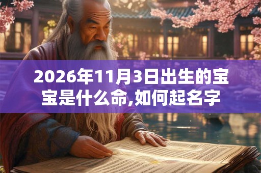 2026年11月3日出生的宝宝是什么命,如何起名字