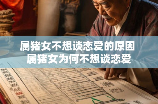 属猪女不想谈恋爱的原因 属猪女为何不想谈恋爱