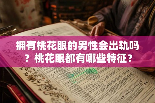 拥有桃花眼的男性会出轨吗？桃花眼都有哪些特征？