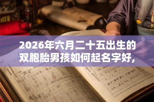 2026年六月二十五出生的双胞胎男孩如何起名字好,五行属什么? 2026年六月二十五出生的双胞胎男孩如何起名字好,五行属什么?
