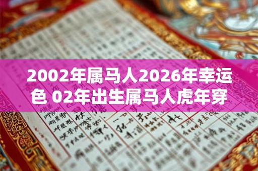 2002年属马人2026年幸运色 02年出生属马人虎年穿什么颜色衣服好