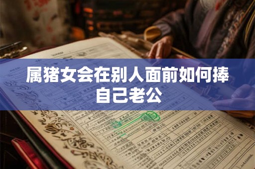属猪女会在别人面前如何捧自己老公