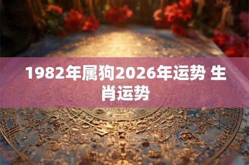 1982年属狗2026年运势 生肖运势 1982年属狗2026年运势 生肖运势