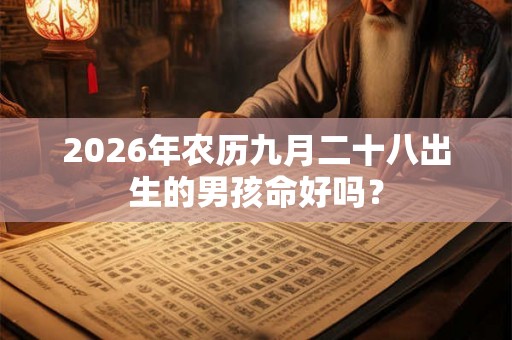 2026年农历九月二十八出生的男孩命好吗？