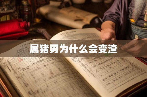 属猪男为什么会变渣