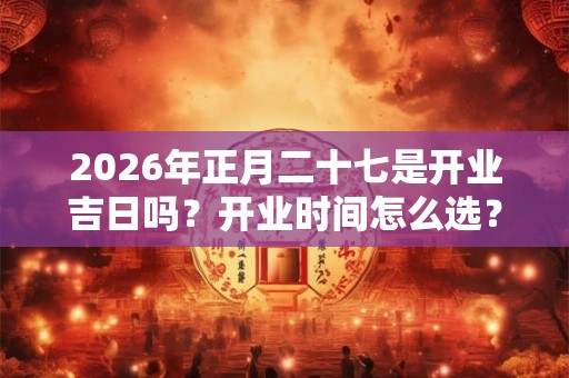 2026年正月二十七是开业吉日吗？开业时间怎么选？