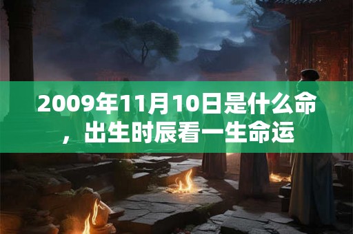 2009年11月10日是什么命，出生时辰看一生命运