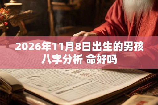 2026年11月8日出生的男孩八字分析 命好吗 2026年11月8日出生的男孩八字分析 命好吗