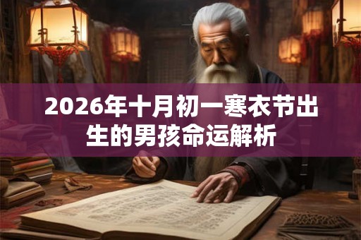 2026年十月初一寒衣节出生的男孩命运解析