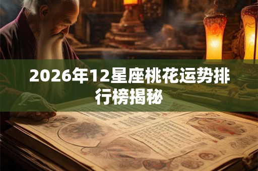 2026年12星座桃花运势排行榜揭秘