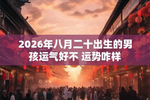 2026年八月二十出生的男孩运气好不 运势咋样